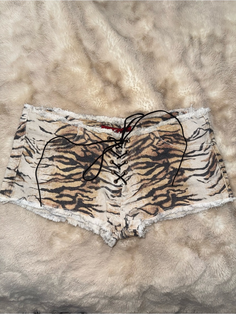 JADED LONDON TIGER PRINT HOT PANTS